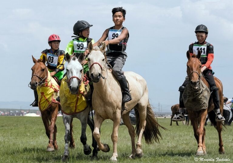 Jockeys at Naadam