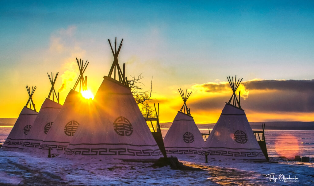 Teepee at reindeer festival